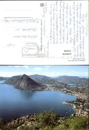 723230 Lugano con San Salvatore Vista dal Monte Bre