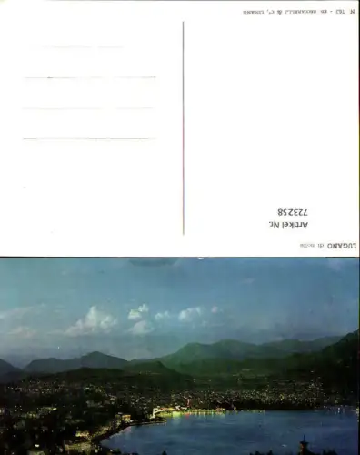 723258 Lugano di notte Bei Nacht