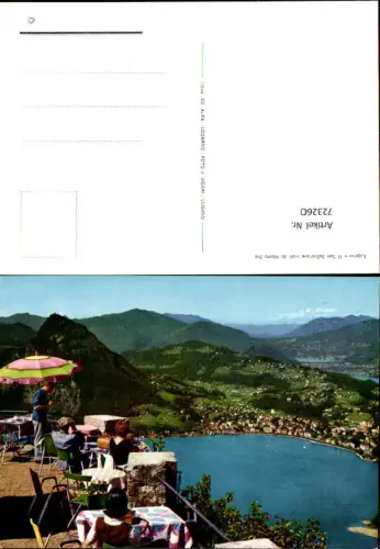 723260 Lugano e il San Salvatore visti da Monte Bre Terrasse Blick auf See