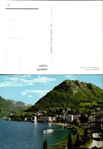 723261 Lugano Paradiso Il lungolago e il S. Salvatore Schiff