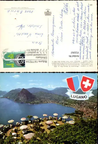 723262 Lugano Lago di Lugano Panorama da Monte Bre