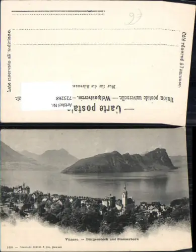 723268 Vitznau am Vierwaldstädtersee Bürgenstock u. Stanserhorn