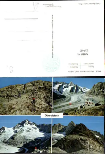 724461 Mehrbild AK Naters Leitern Nesthorn Aletschhorn Fusshörner Oberaletschhütte