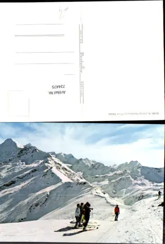 724475 Au Col de Sorebois zur Zinal Valais Wintersport