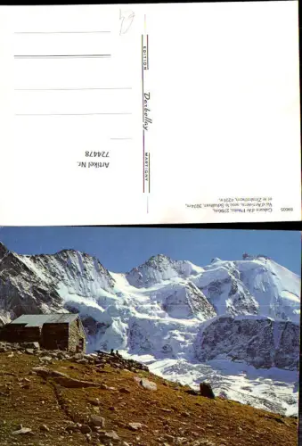 724478 Cabane d Ar Pitetta Val d Anniviers avec le Schalihorn et le Zinalrothorn