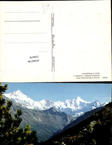 724479 Au fond du Val d Anniviers Valais Weisshorn Schalihorn Zinalrothorn Besso et Obergabelhorn