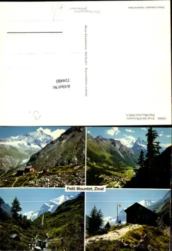 724480 Mehrbild AK Zinal Val d Anniviers Petit Mountet
