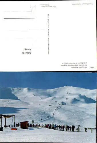 724481 Zinal Val d Anniviers les teleskis de Combe de Sorebois et de Corne de Sorebois Wintersport