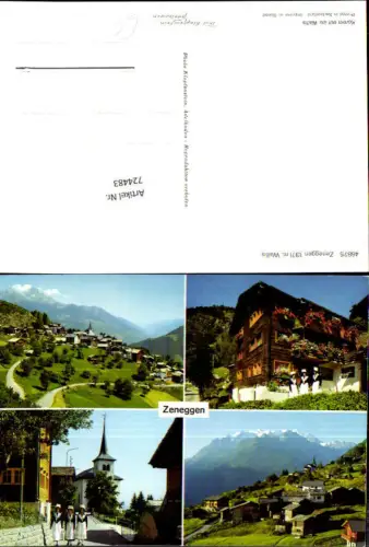 724483 Mehrbild AK Zeneggen Wallis