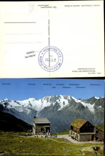 724492 Saas-Tal Weissmieshütte mit Mischabelgruppe
