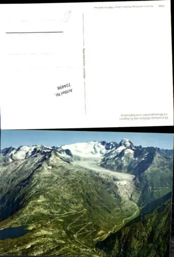 724498 Grimselpass Gletsch Furkapass mit Rhonegletscher u. Galenstock