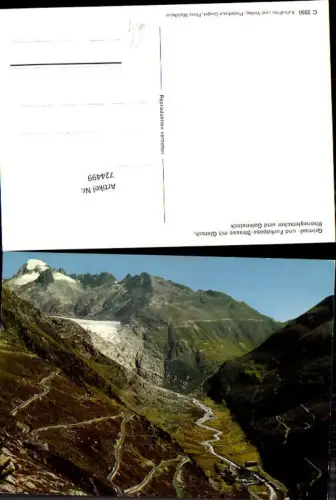 724499 Grimsel- u. Furkapass mit Gletsch Rhonegletscher u. Galenstock