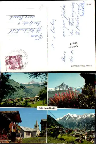 724514 Mehrbild AK Grächen Wallis