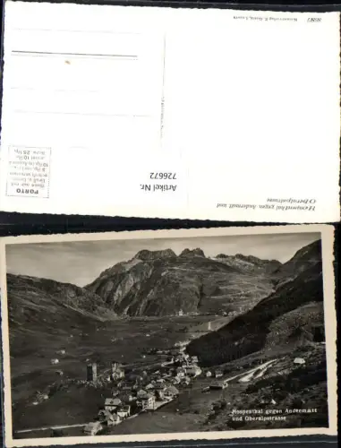 726672 Hospenthal m. Andermatt Oberalpstrasse Kt Uri