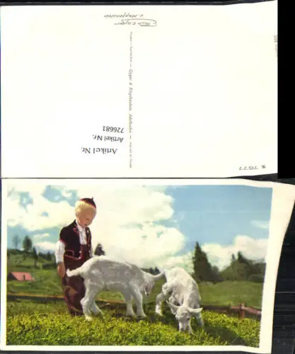 726681 Phot. Gyger Adelboden 17677 Junge Tracht Berner Tracht Bern