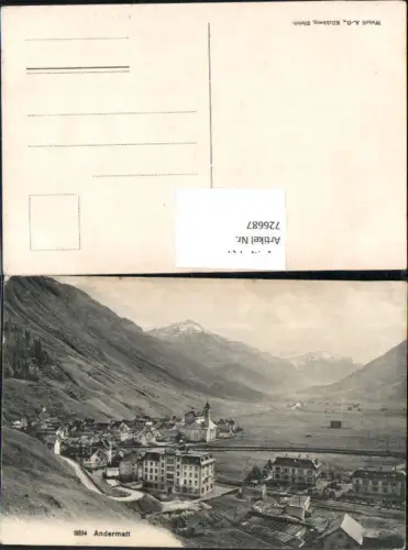 726687 tolle AK Andermatt Ortsansicht Hotels Kt. Uri