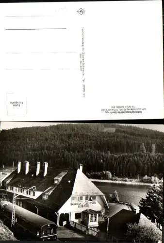 717509 Seebrugg am Schluchsee Bahnhof Gasthaus Schwarzwald Zug Lokomotive