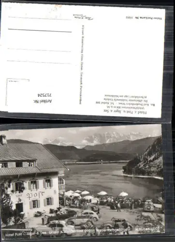717524 Urfeld Walchensee Hotel zur Post und Jäger am See Kochel VW Käfer