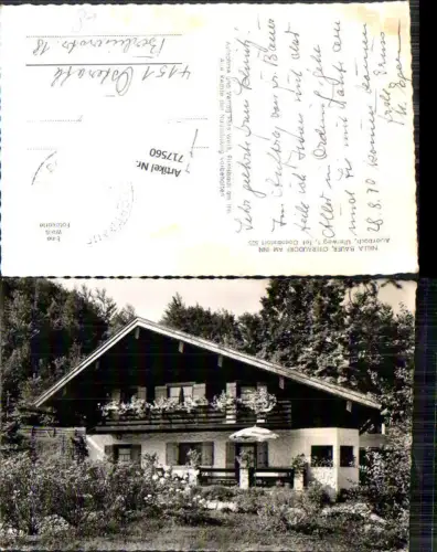 717560 Oberaudorf am Inn Auerbach Uferweg Nilla Bauer Pension LK Rosenheim