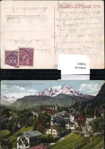 718801 Berchtesgaden m. Watzmann gel Hohenstein Ernstal