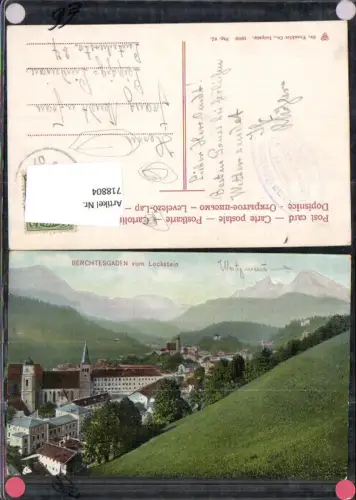 718804 Berchtesgaden vom Lockstein pub Dr. Trenkler Btg.25 gel Leipzig Lindenau