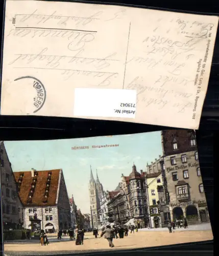 719042 Nürnberg Königsstraße Hotel Deutscher Kaiser