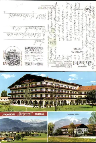 725710 Mehrbild AK Grassau Chiemgau Sporthotel Achental m. Kaisergebirge Hochplatte