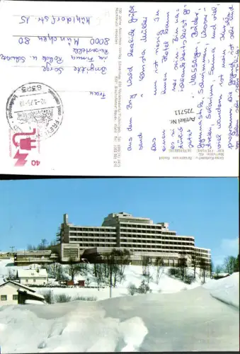 725711 Freyung Geyersberg Gesa-Kurhotel Sanatorium im Winter