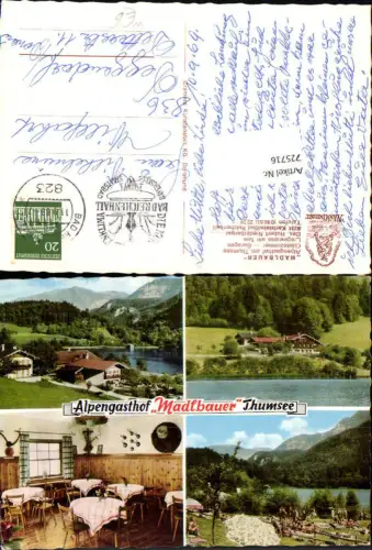 725716 Mehrbild AK Karlstein Bad Reichenhall Madlbauer Alpengasthof a. Thumsee
