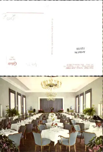 725720 Bad Meinberg Hotel Staatl. Kurhaus Zum Stern Speisesaal