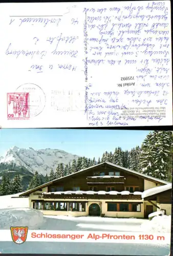 725992 Pfronten Obermeilingen Allgäu Gasthaus Alp Schlossanger