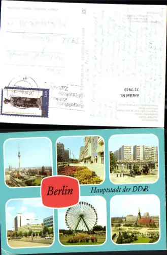 717949 Mehrbild AK Berlin DDR Stadtzentrum Leipziger Straße Alexanderplatz