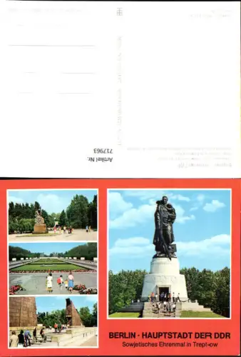 717963 Mehrbild AK Berlin DDR Sowjetisches Ehrenmal in Treptow