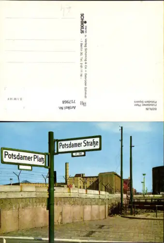717968 Berlin Potsdamer Platz Grenze Berliner Mauer