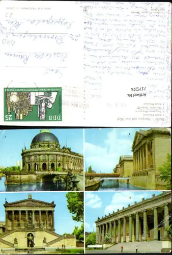 717974 Mehrbild AK Berlin DDR Bode-Museum Pergamon-Museum National-Galerie Altes Museum