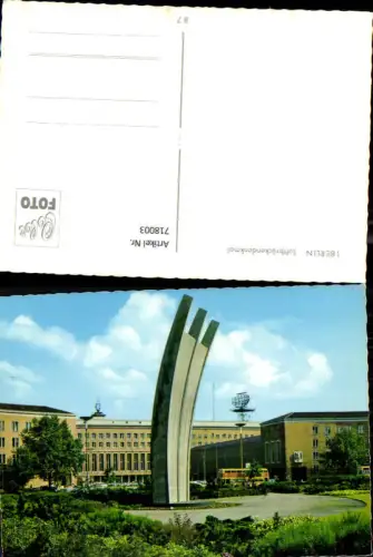 718003 Berlin Luftbrückendenkmal Bus Doppeldeckerbus