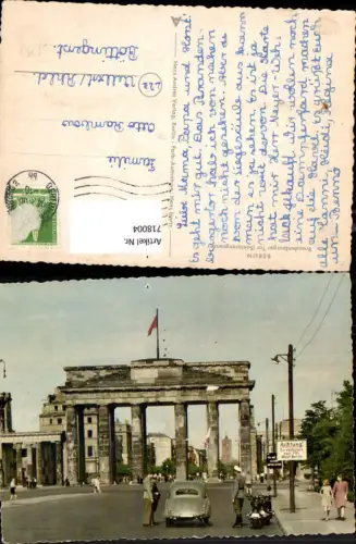 718004 Berlin Brandenburger Tor Sektorengrenze Grenze Polizei Uniform