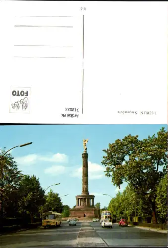 718023 Berlin Siegessäule Bus Doppeldeckerbus VW Käfer