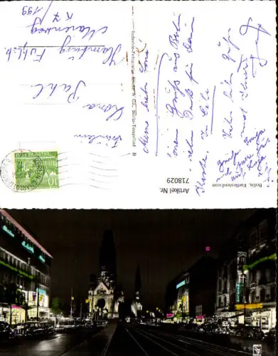 718029 Berlin Kurfürstendamm b. Nacht