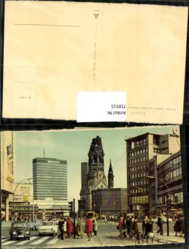 718513 Berlin Europa Center mit Kaiser-Wilhelm-Gedächtniskirche