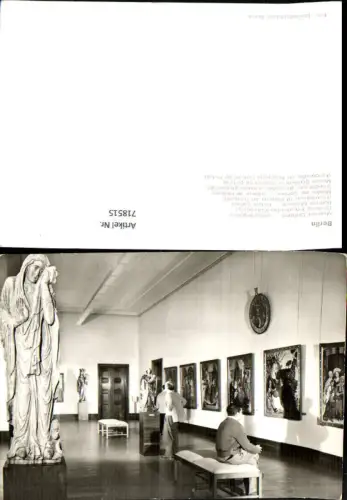 718515 Foto AK Berlin Museum Dahlem Gemäldegalerie Statue Kunst
