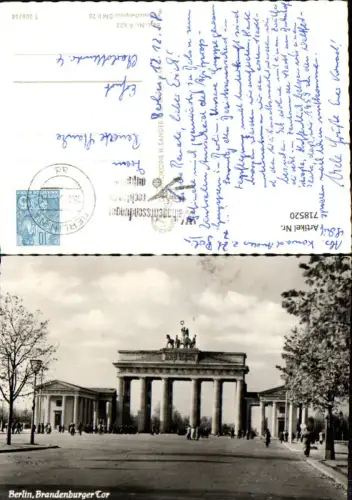 718520 Foto AK Berlin Brandenburger Tor