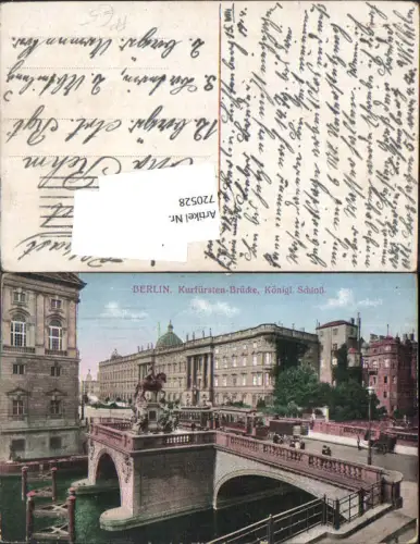 720528 Berlin Kurfürsten Brücke Schloss Straßenbahn
