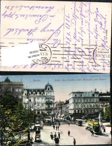 720530 Berlin Unter den Linden Mitte Cafe Kranzler Bauer
