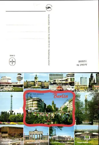 723660 Mehrbild AK Berlin Flughafen Tegel Siegessäule Bahnhof Zoo