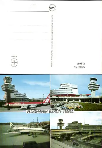 723667 Mehrbild AK Berlin Flughafen Berlin-Tegel Flugzeug Air France