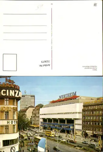 723673 Berlin Kurfürstendamm Kaufhaus Wertheim