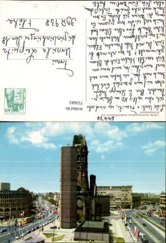 723683 Berlin Kurfürstendamm Gedächtniskirche u. Breitscheidplatz