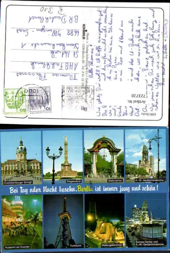 723720 Mehrbild AK Berlin Siegessäule Elefantentor Funkturm