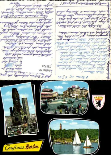 723723 Mehrbild AK Berlin Cafe Kranzler Gedächtniskirche